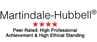 4-Star Peer Rating on Martindale-Hubbell